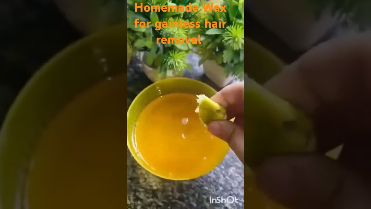 How  to make sugar wax at home 🍃 hair removal 🤫  remedy 