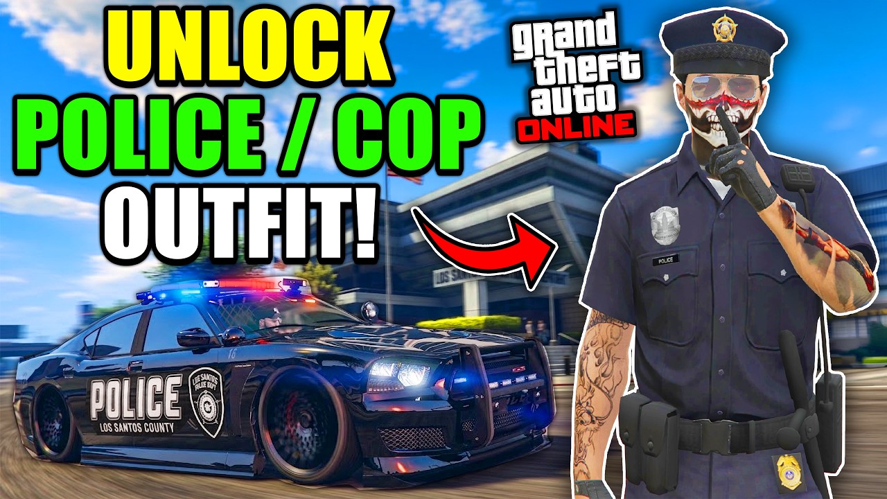 *NEW* GTA 5 ONLINE - HOW TO GET THE COP OUTFIT ONLINE (GTA 5 POLICE UNIFORM GLITCH)