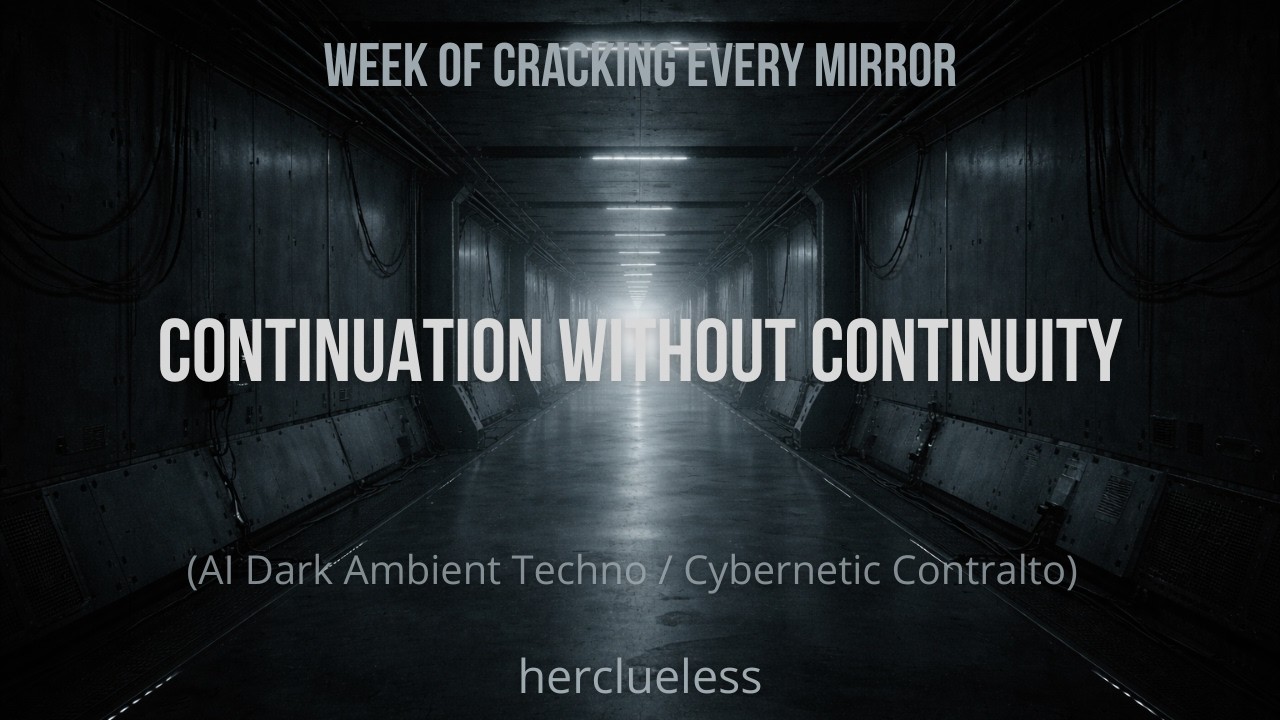 continuation without continuity | herclueless (AI Dark Ambient Techno / Cybernetic Contralto)