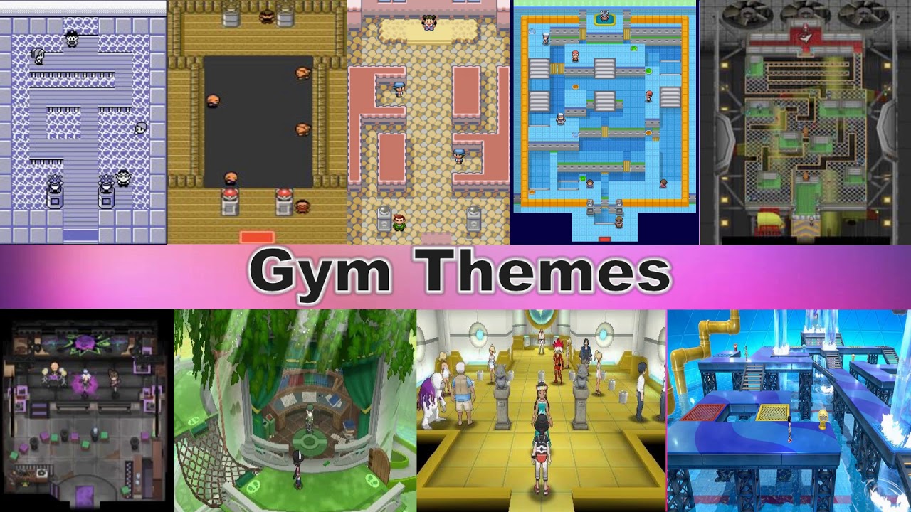 Evolution of Pok&eacute;mon Gym Themes