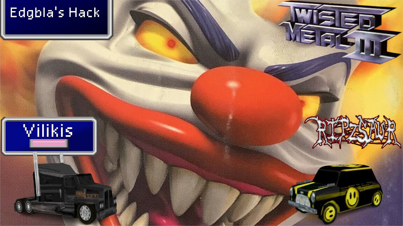 Twisted Metal III - Edgbla's Hack - Vilikis and Ripzaur Tournament Co-op