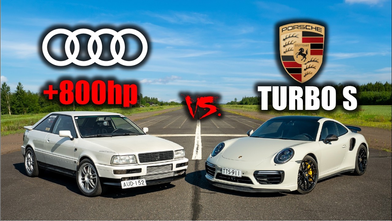AUDI S2 +800HP VS. PORSCHE 911 TURBO S 630HP | KIIHDYTYSKISA FEAT AYRTON KALEK