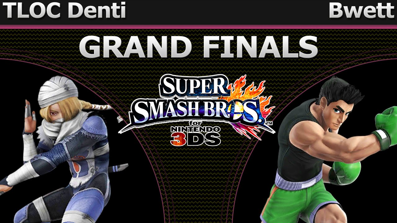 Shockwave Smash 3DS - TLOC Denti (Sheik) vs Bwett (Little Mac/Peach) - Grand Finals
