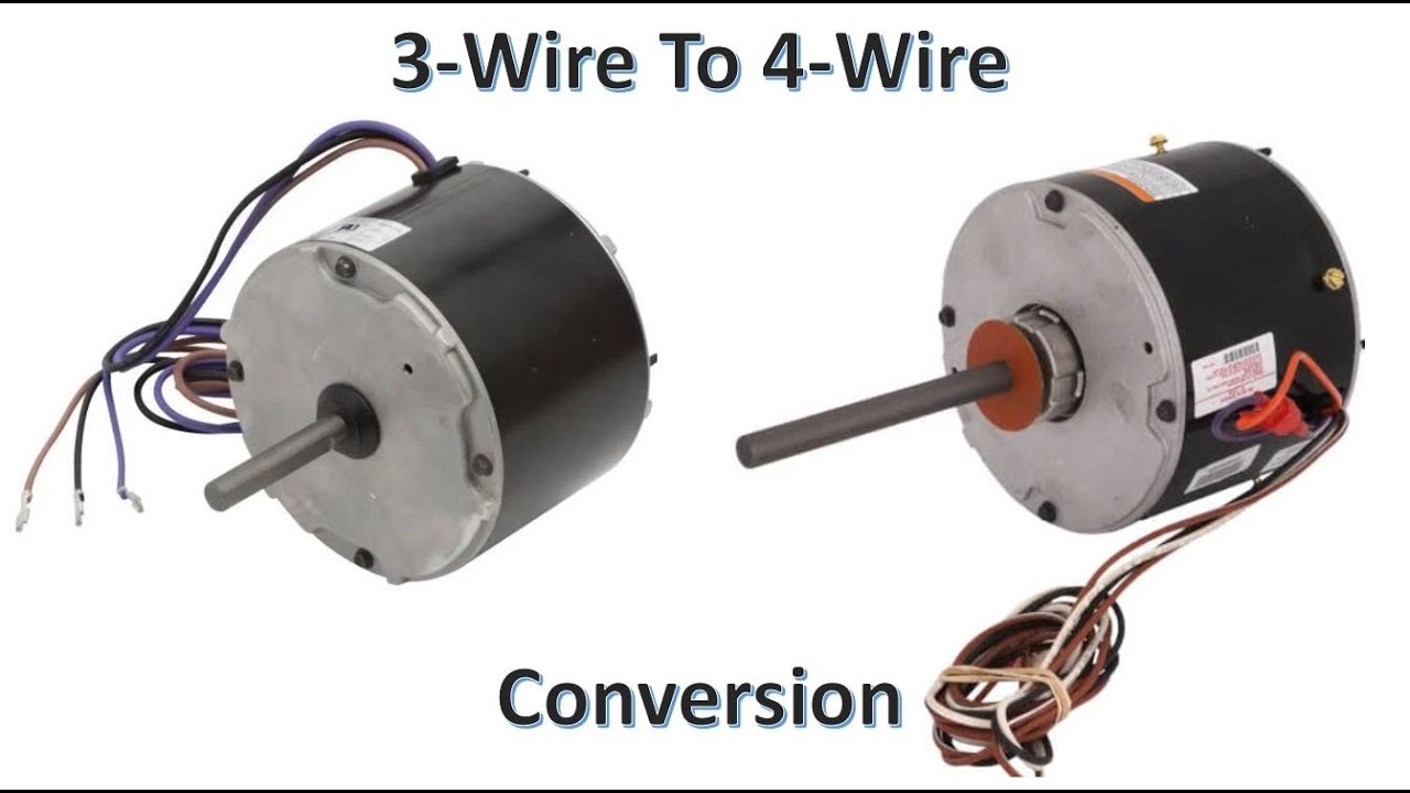 Replacing AC Condenser Fan Motor: OEM 3-Wire To A Universal 4-Wire