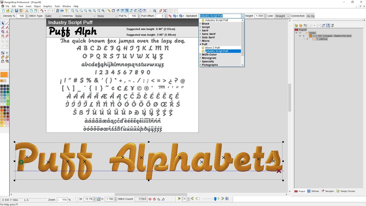 Puff Alphabets