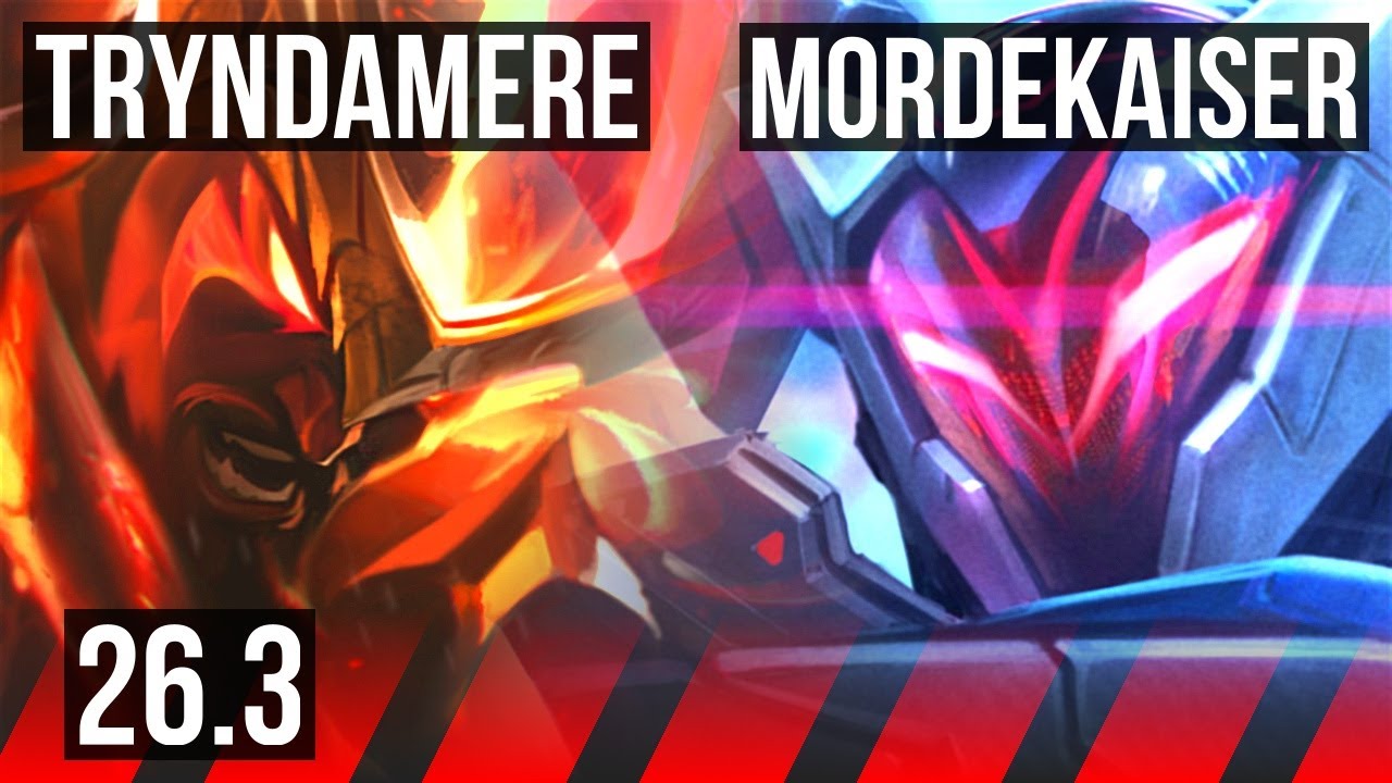 TRYNDAMERE vs MORDEKAISER (TOP) | Good KDA: 9/1/9 | EUW Challenger | 26.3