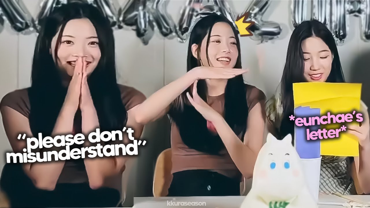eunchae writes informally to kazuha (ft .zuha got upset with her members)