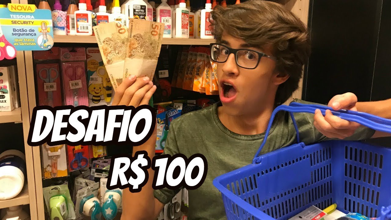 Gastei 100 REIAS EM 3 MINUTOS NA PAPELARIA - RICK SANTINA