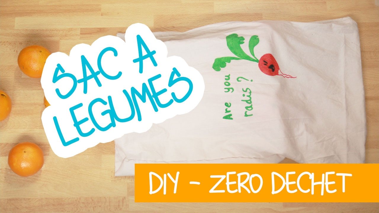 DIY Z&eacute;ro d&eacute;chet - Sac &agrave; fruits et l&eacute;gumes