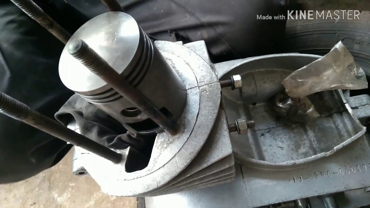 Waterboil jawa yezdi new piston and ringsetting