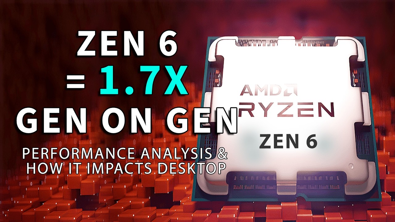 1.7X FASTER! Zen 6 Performance Analysis & How It Impacts Desktop