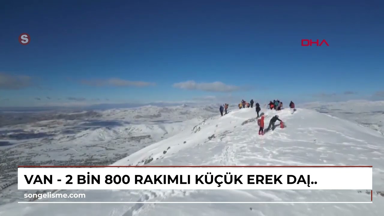 VAN - 2 bin 800 rakımlı Küçük Erek Dağı’na zirve tırmanışı