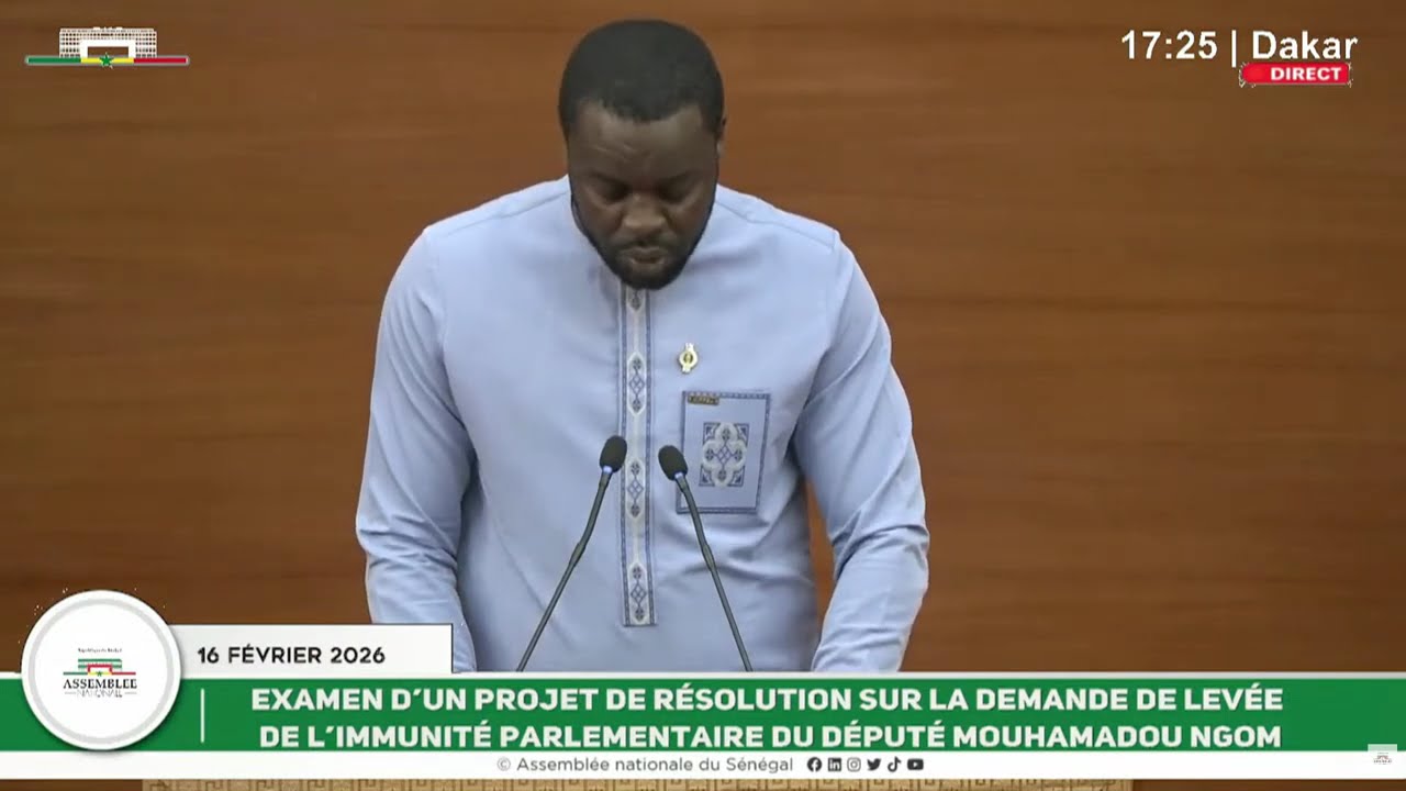 Assemblée Nationale : Demande levée de l'immunité parlementaire du député MOUHAMADOU NGOM.
