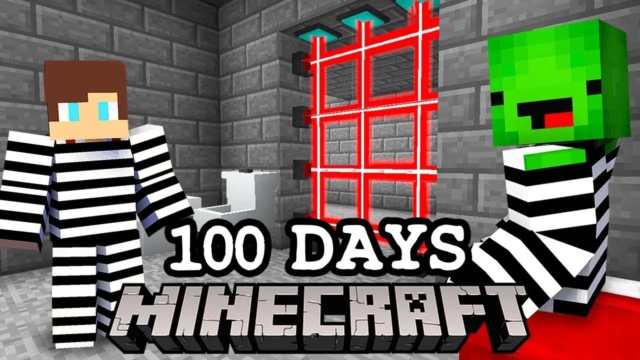 Сбегаем из ТЮРЬМЫ За 100 в Майнкрафте!