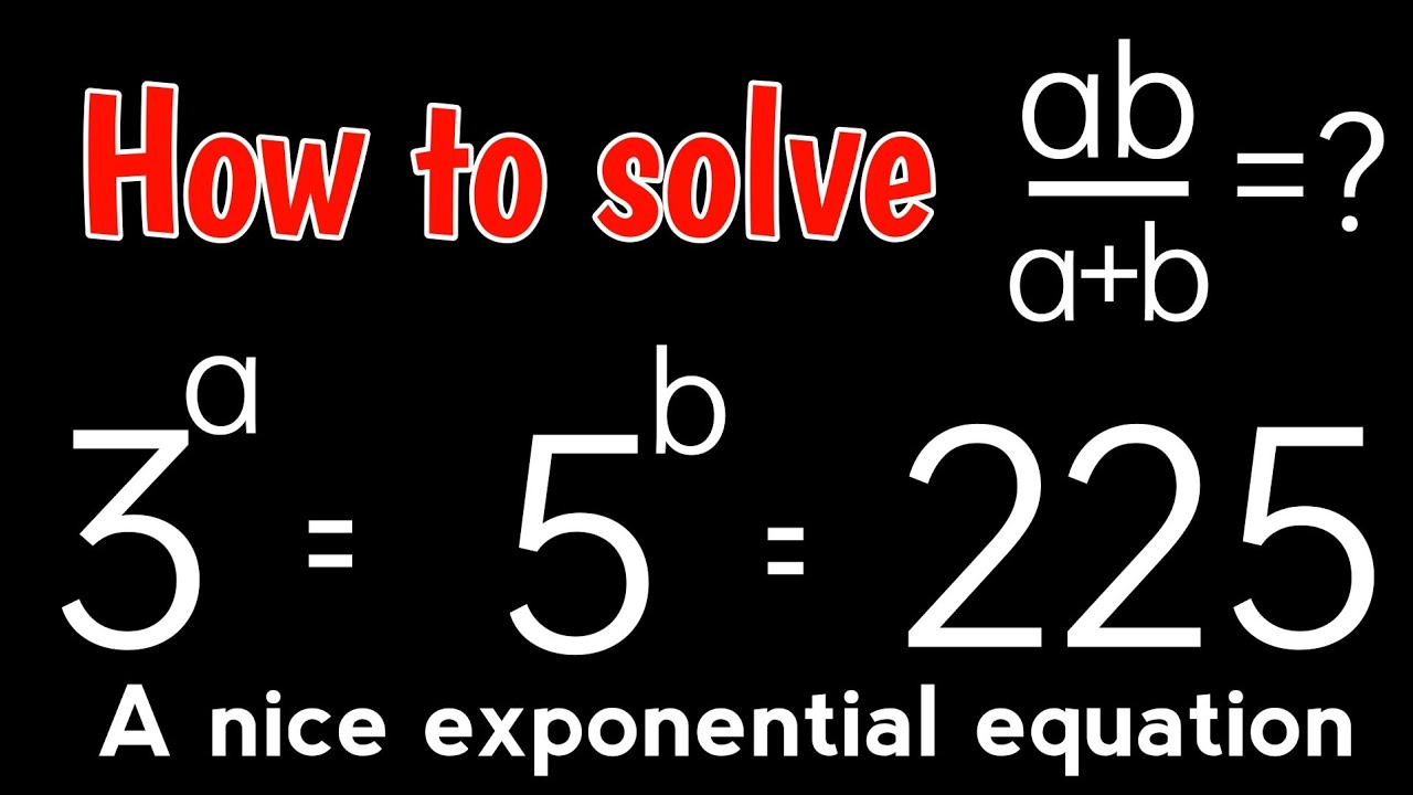 A nice exponential equation || A nice exponential problem || Olympiad Mathematics