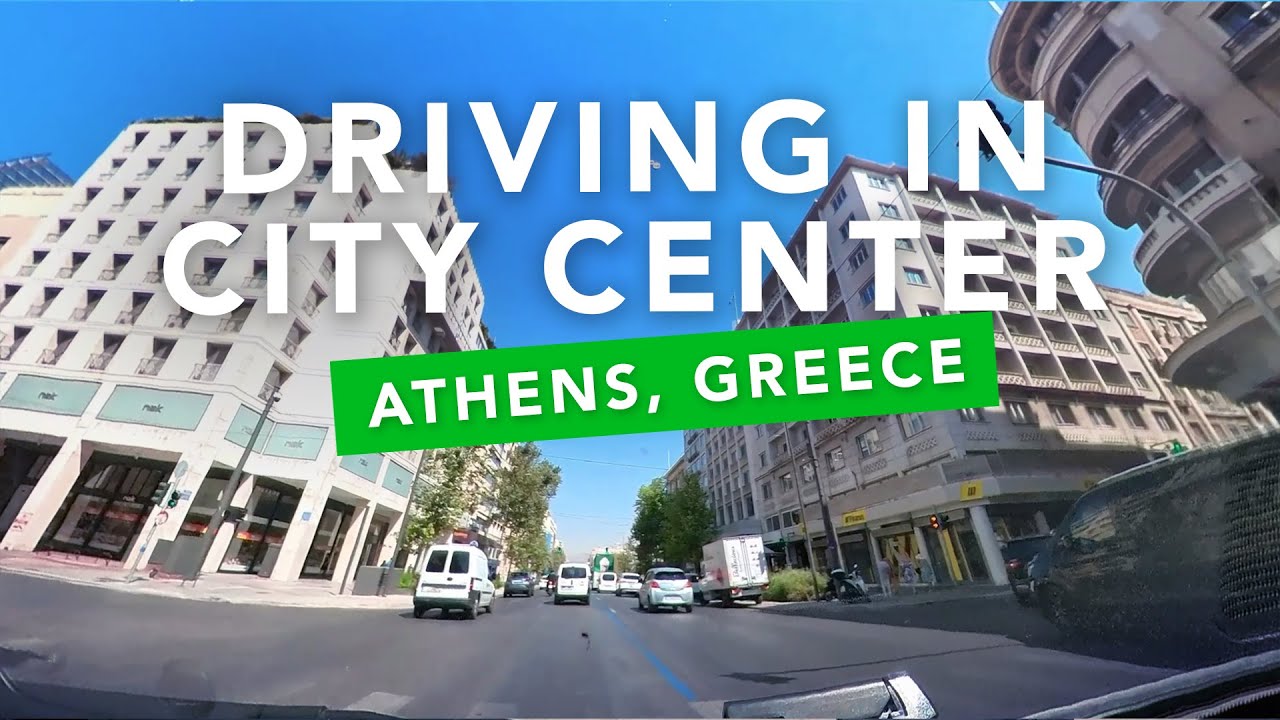Driving in Athens City Center - Greece