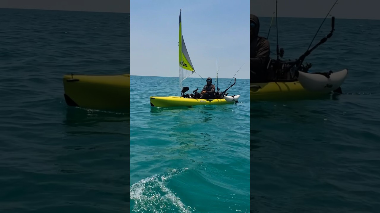 Hobie Revilution13 with Sail Kit: Video by PokLIE Legend #kayakfishing