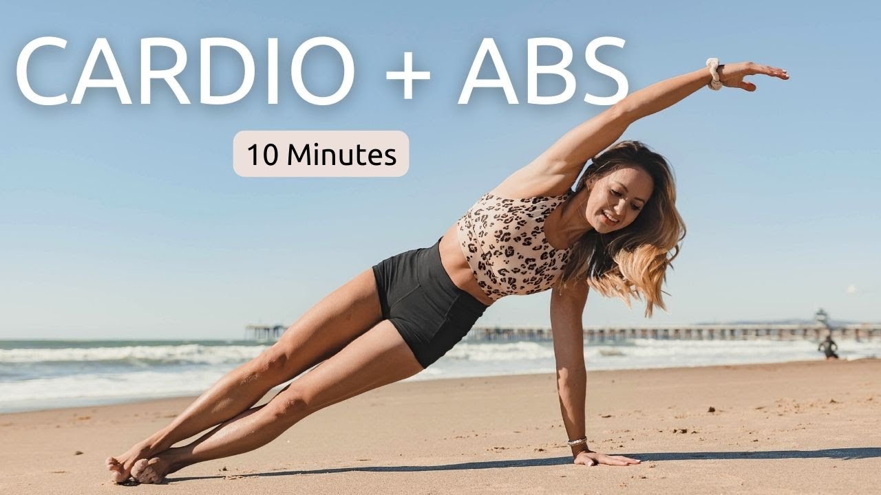 10 MIN CARDIO & PILATES ABS WORKOUT (No Equipment)