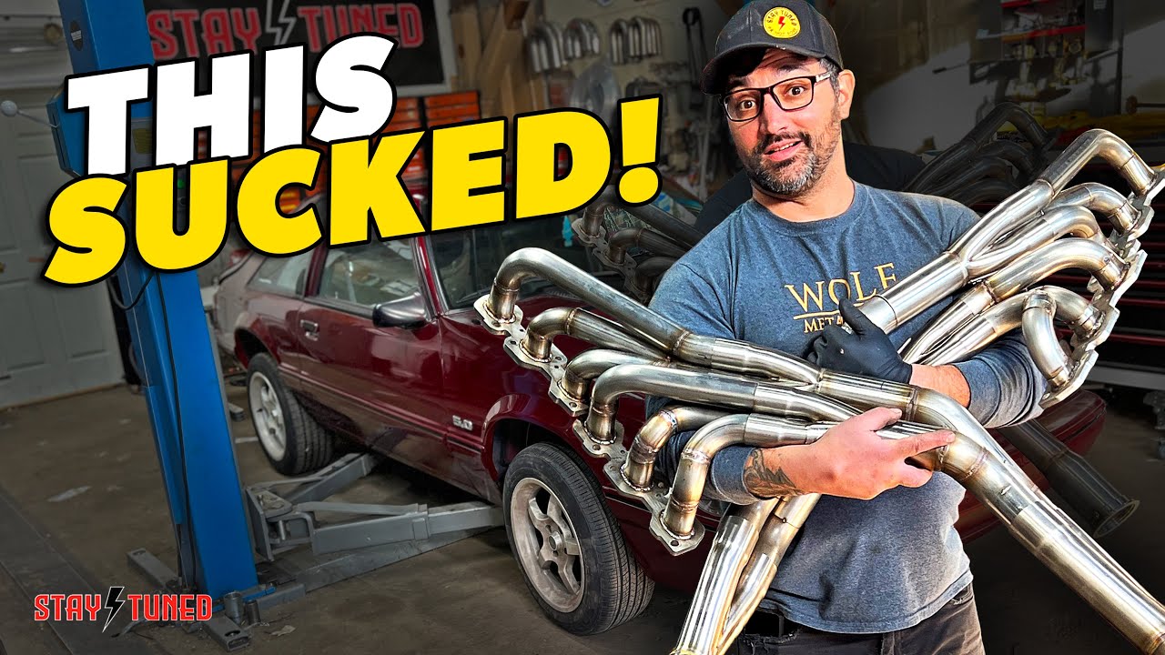 Изготовление сменных коллекторов V12 для Mustang 5.0 — задача не из легких.