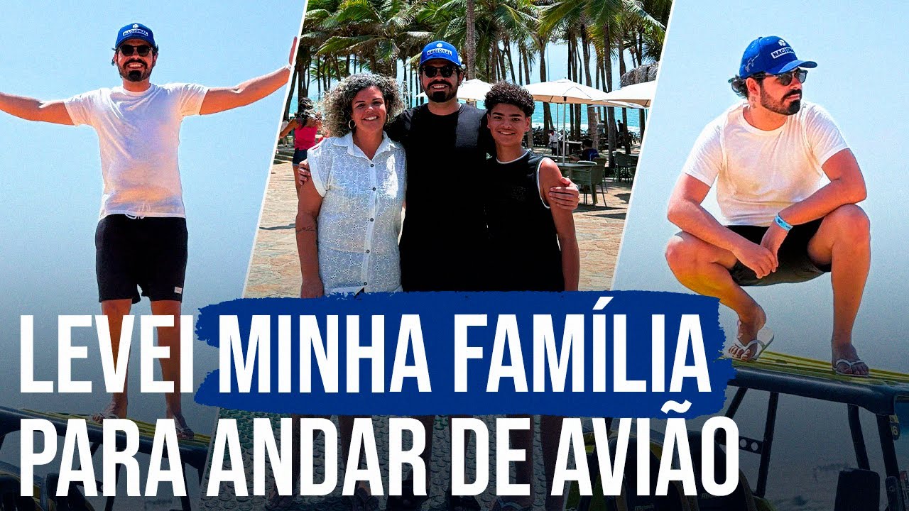 LEVEI MINHA FAMÍLIA PARA VIAJAR DE AVIÃO PELA PRIMEIRA VEZ