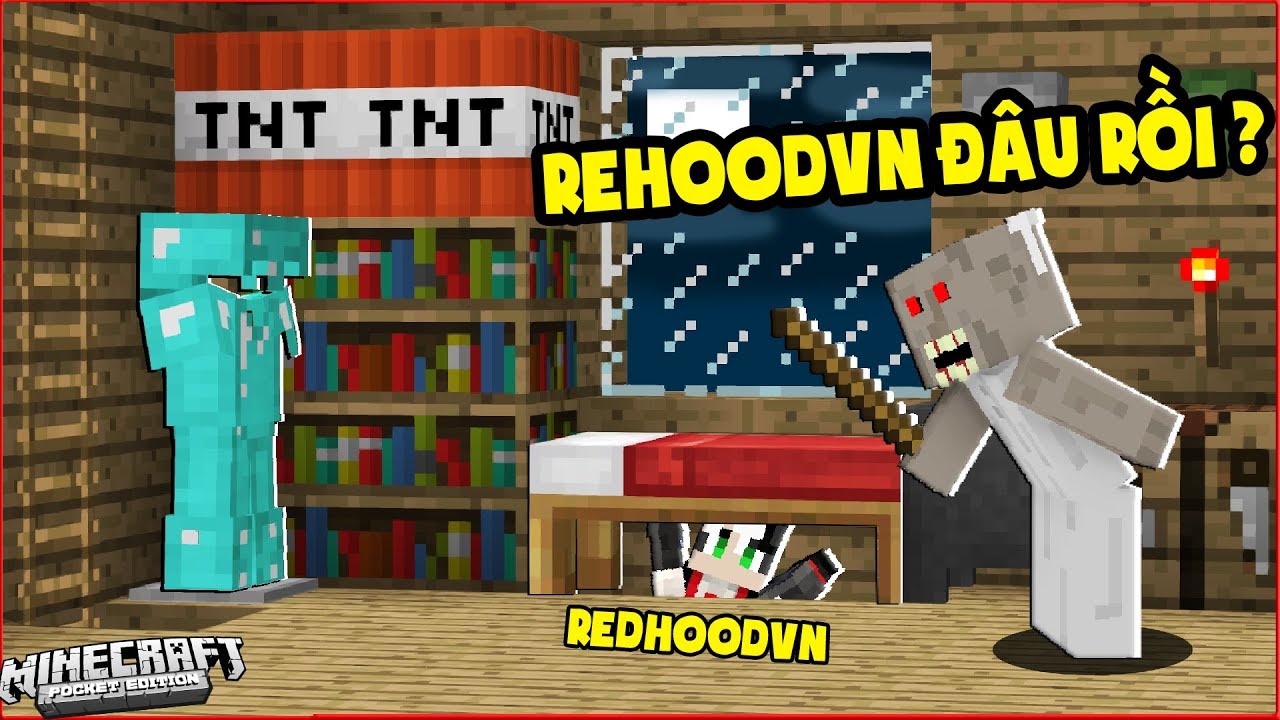 REDHOOD STREAM THỬ THÁCH 24 GIỜ ĐỘT NHẬP VÀO NHÀ CỦA BÀ NGOẠI GRANNY TRONG MINECRAFT PHẦN 2