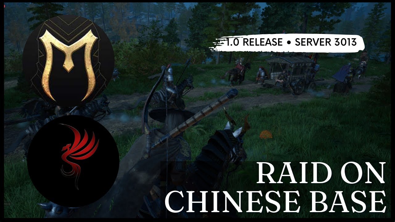 Raiding a Chinese Base - 正道 on Server 3013 | Zhengdao | Siege Raid PVP | Myth of Empires 🏹V1.0 #moe