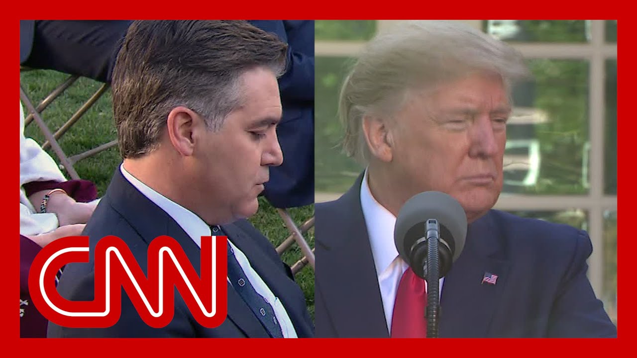 Acosta reads Trump his past remarks downplaying virus