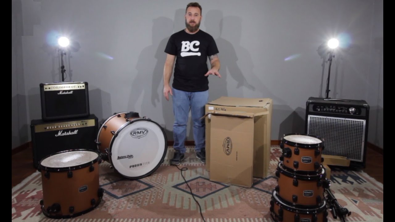 Montando BATERIA RMV FiberTech com Dicas de afinação e montagem