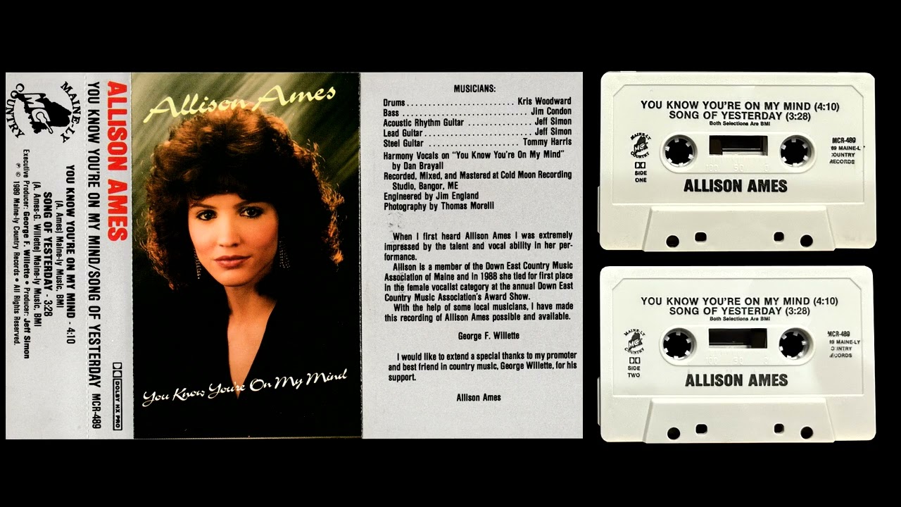 Allison Ames - You Know You're On My Mind 1989 (Maine-ly Country Records)