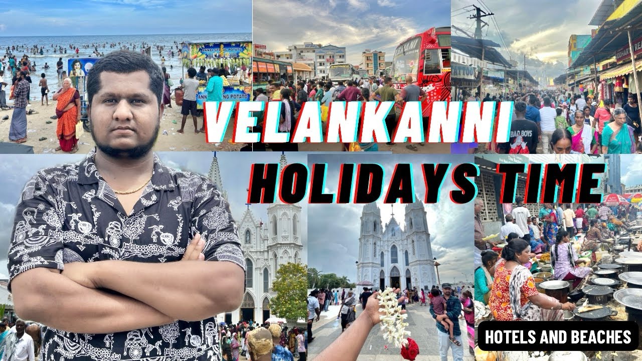 Velankanni Complete Tour In Summer Holidays😍👌🏼| Best Time To Visit Church | Full Crowd 😱#velankanni