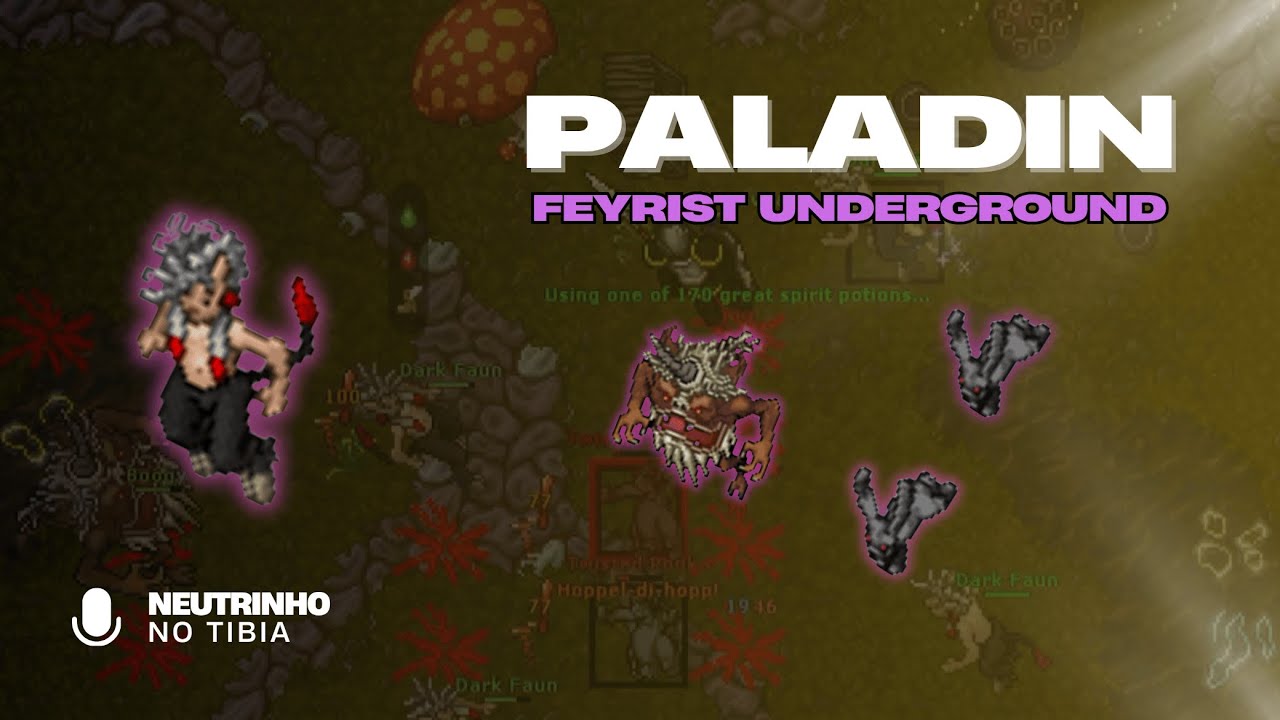 TIBIA - FEYRIST UNDERGROUND | PALADIN LEVEL 100+