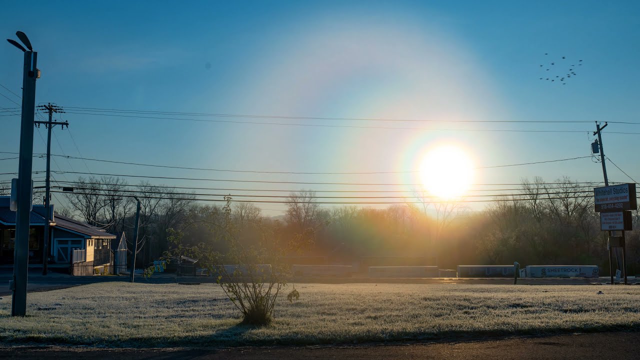 Clear Frosty Sunrise 1, Whitehall, NY time-lapse 2021 11/06