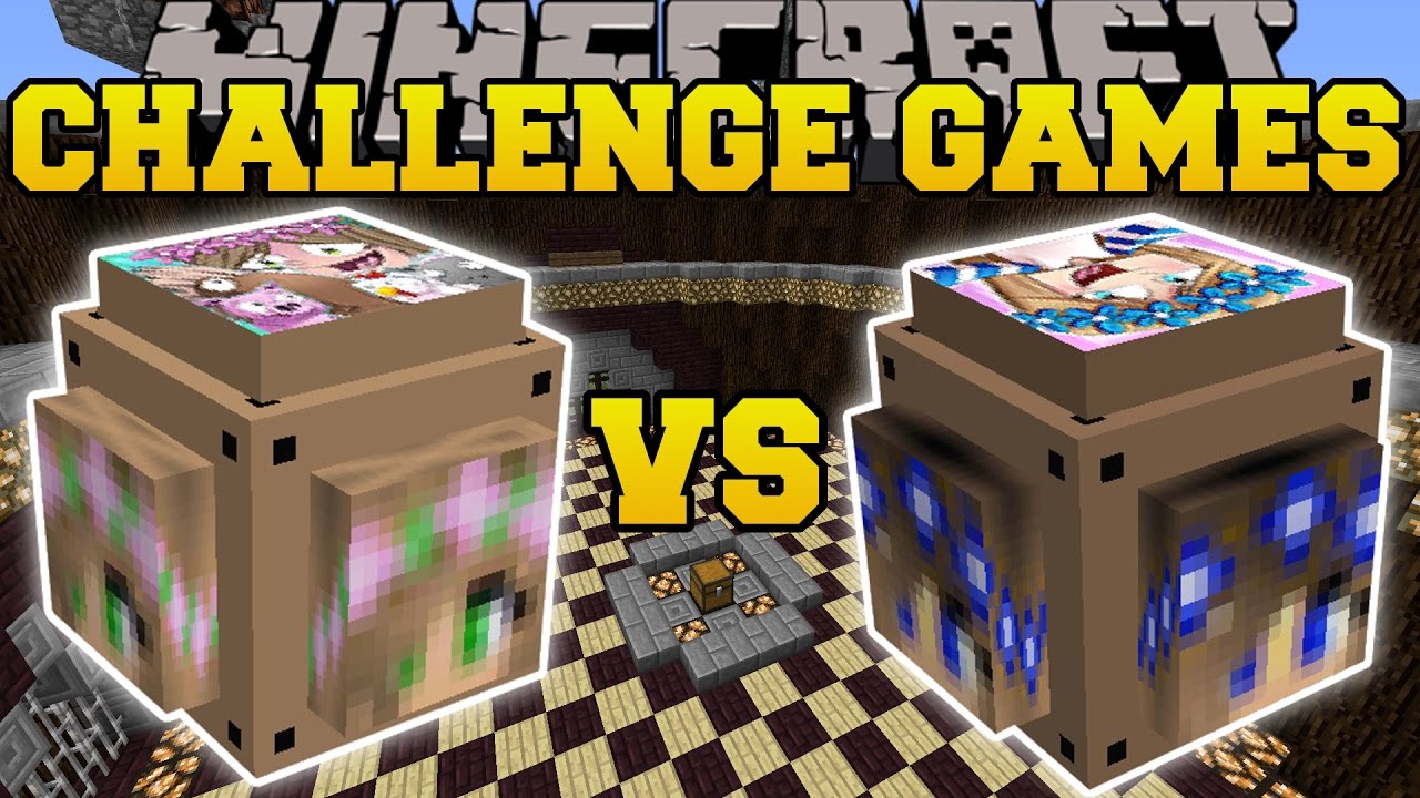 Minecraft: LITTLE KELLY VS LITTLE CARLY CHALLENGE GAMES - Lucky Block Mod - Modded Mini-Game