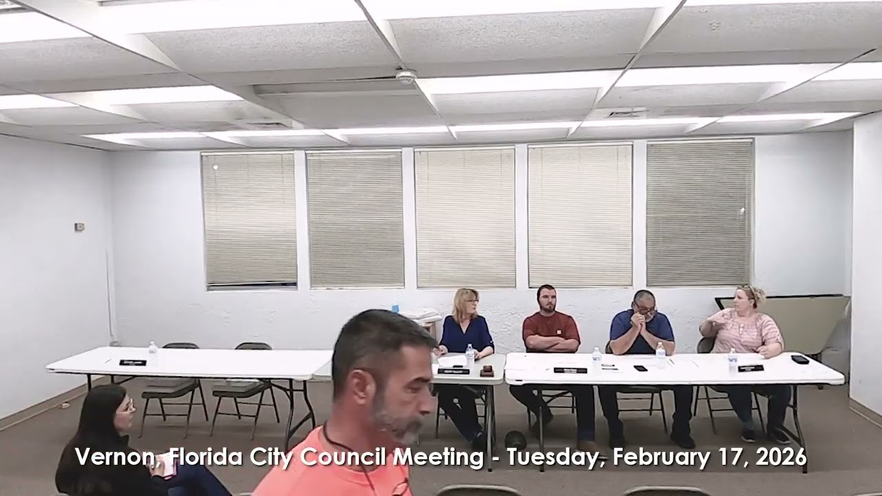 City of Vernon, Florida City Council Meeting on Tuesday, February 17, 2026