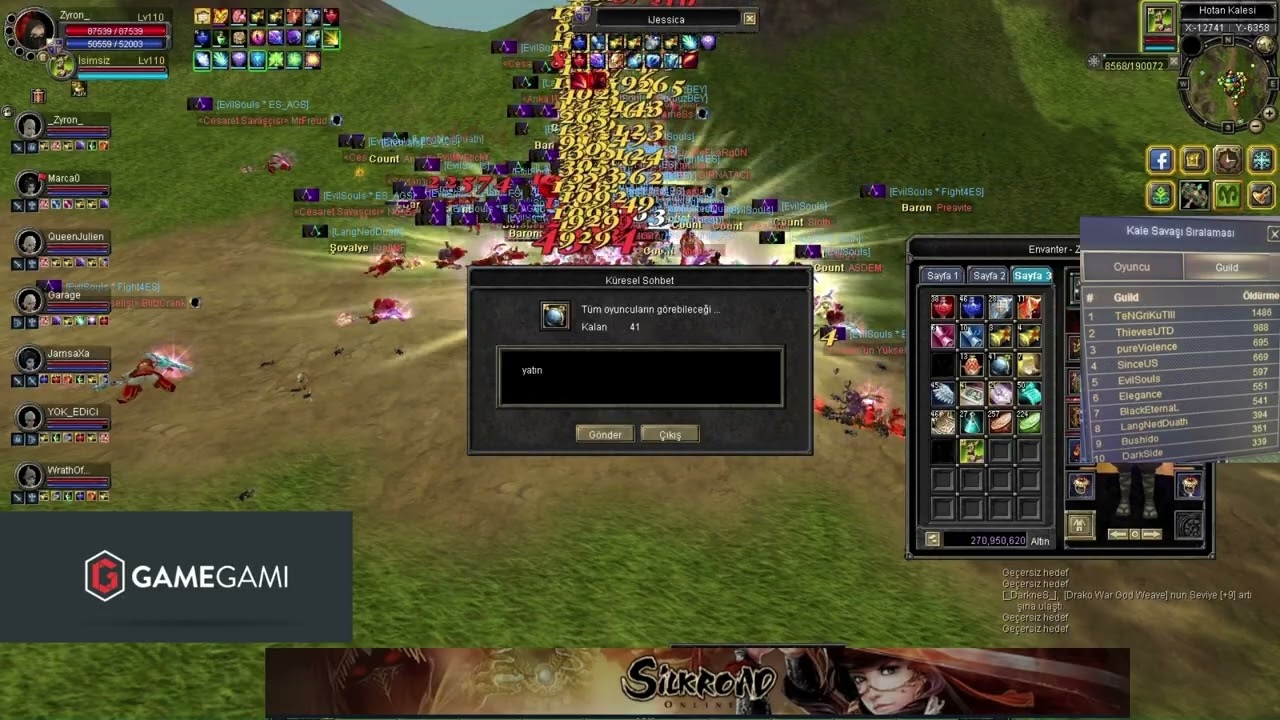 SİLKROAD ONLİNE TRSRO KARYA & TEKBEDENUNİON & 13.01.2026 #silkroadonline #silkroad #trsro #gamegami
