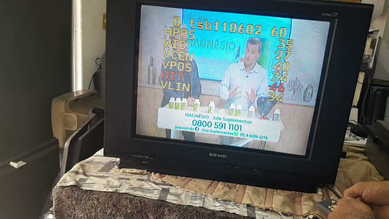 Modo de serviço tv Semp 2934