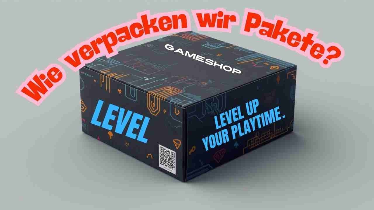 Wie verpacken wir im Gameshop Pakete?