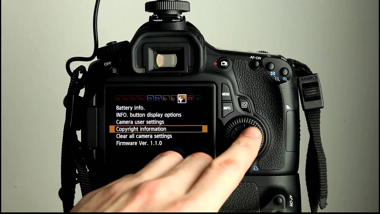 Canon EOS 60D Tutorial 11 - Camera Setup Menu 3