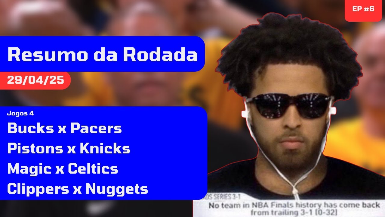 Vence PACERS e CELTICS, DENVER desempata e PISTONS força o jogo 6