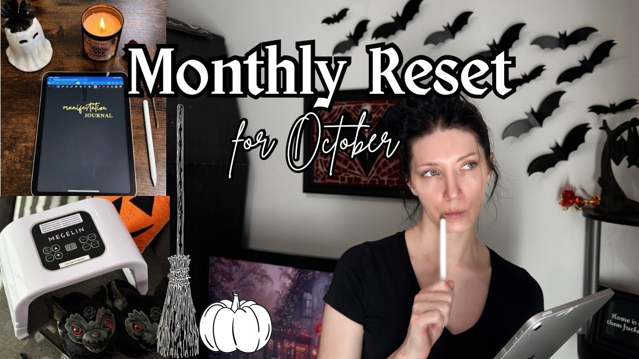 October Reset 🎃 Manifestation Journal, Self Care & Cozy Home Vibes
