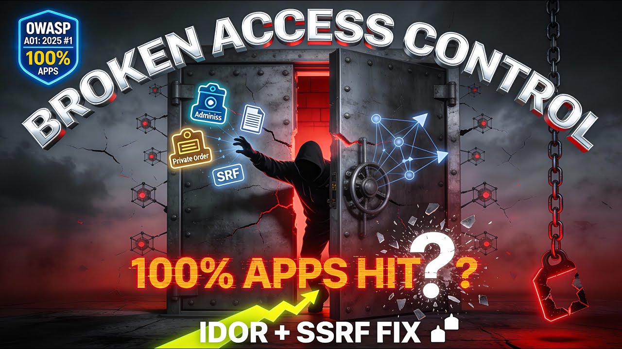 Broken Access Control OWASP 2025 Explained: #1 Web App Risk (IDOR, SSRF, Privilege Escalation)