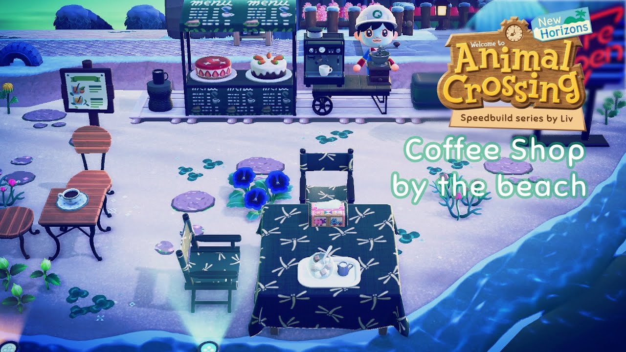 Speedbuild Coffee By The Beach - Animal Crossing New Horizons - Games for kids