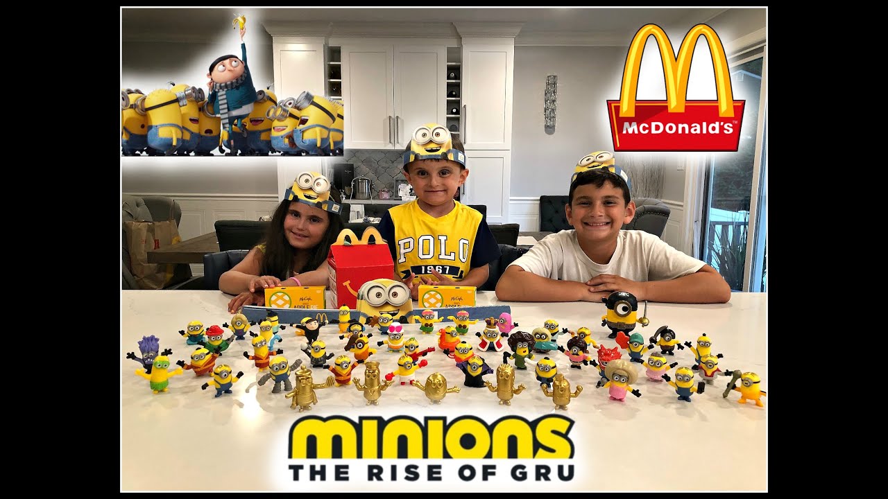 MINIONS The Rise of Gru Movie MCDONALDS Happy Meal Toys! ALL 48 TOYS! June 2020