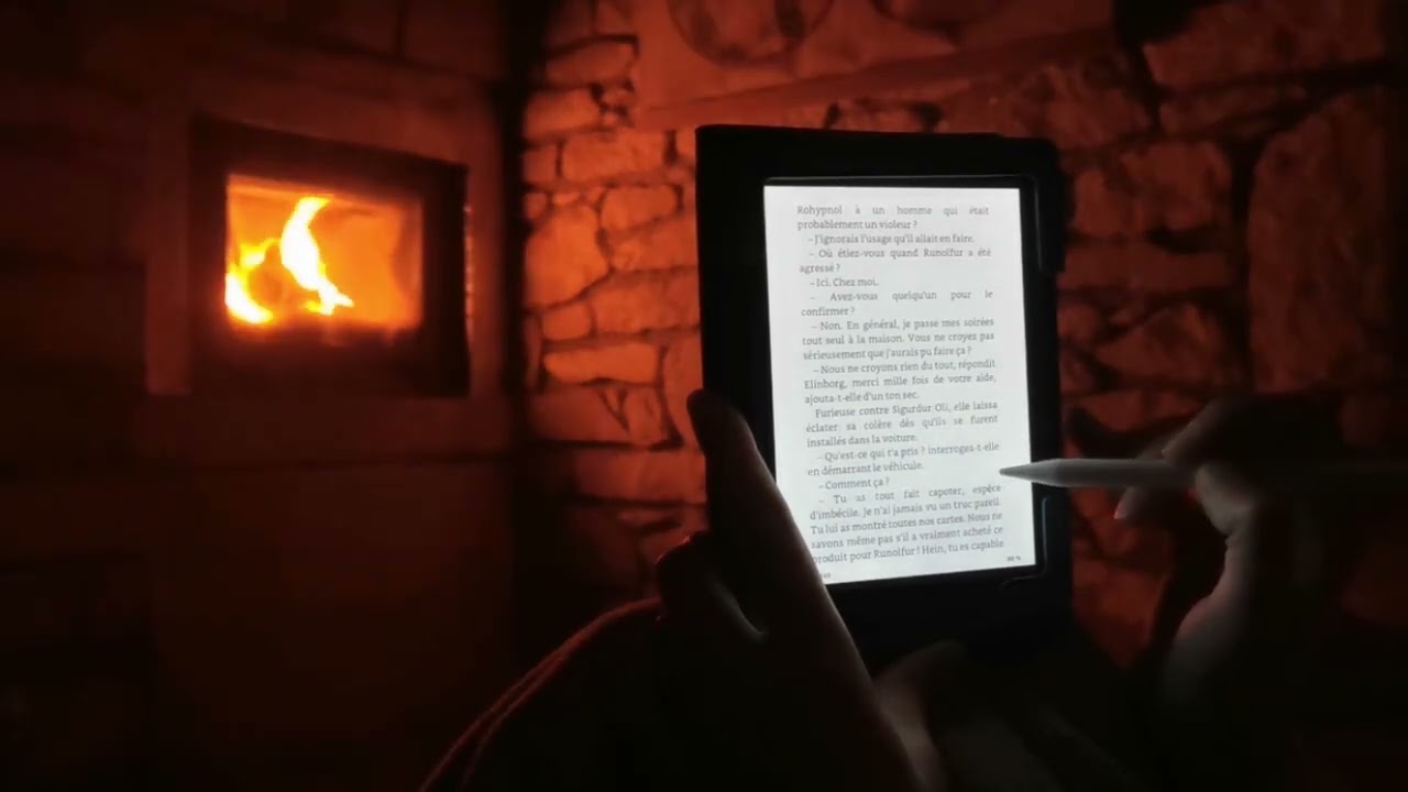 ASMR - Whisper Inaudible Reading by the fire 🔥
