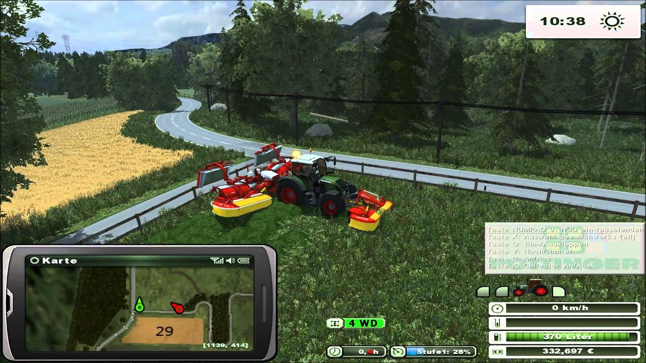 Let's Play Together Landwirtschafts Simulator 2013 Teil 63 Mähen