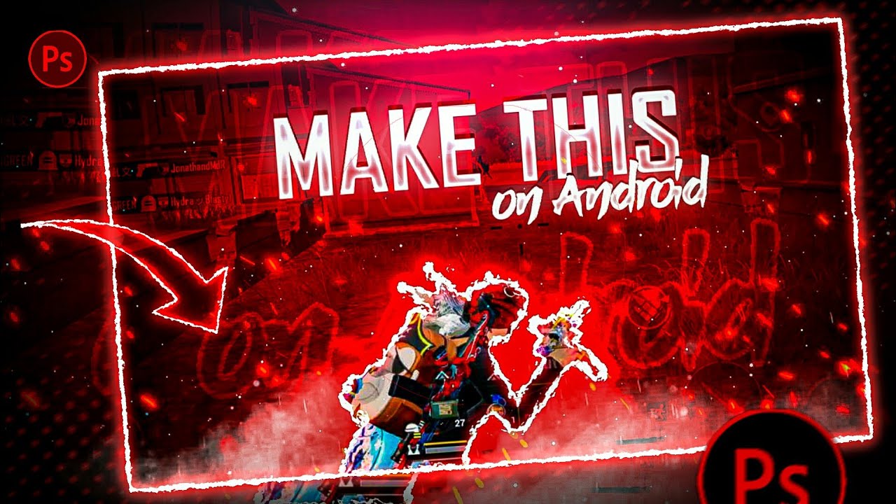 Make This Amazing Pubg Mobile Montage Thumbnail | Pubg montage thumbnail TUTORIAL | sorif1
