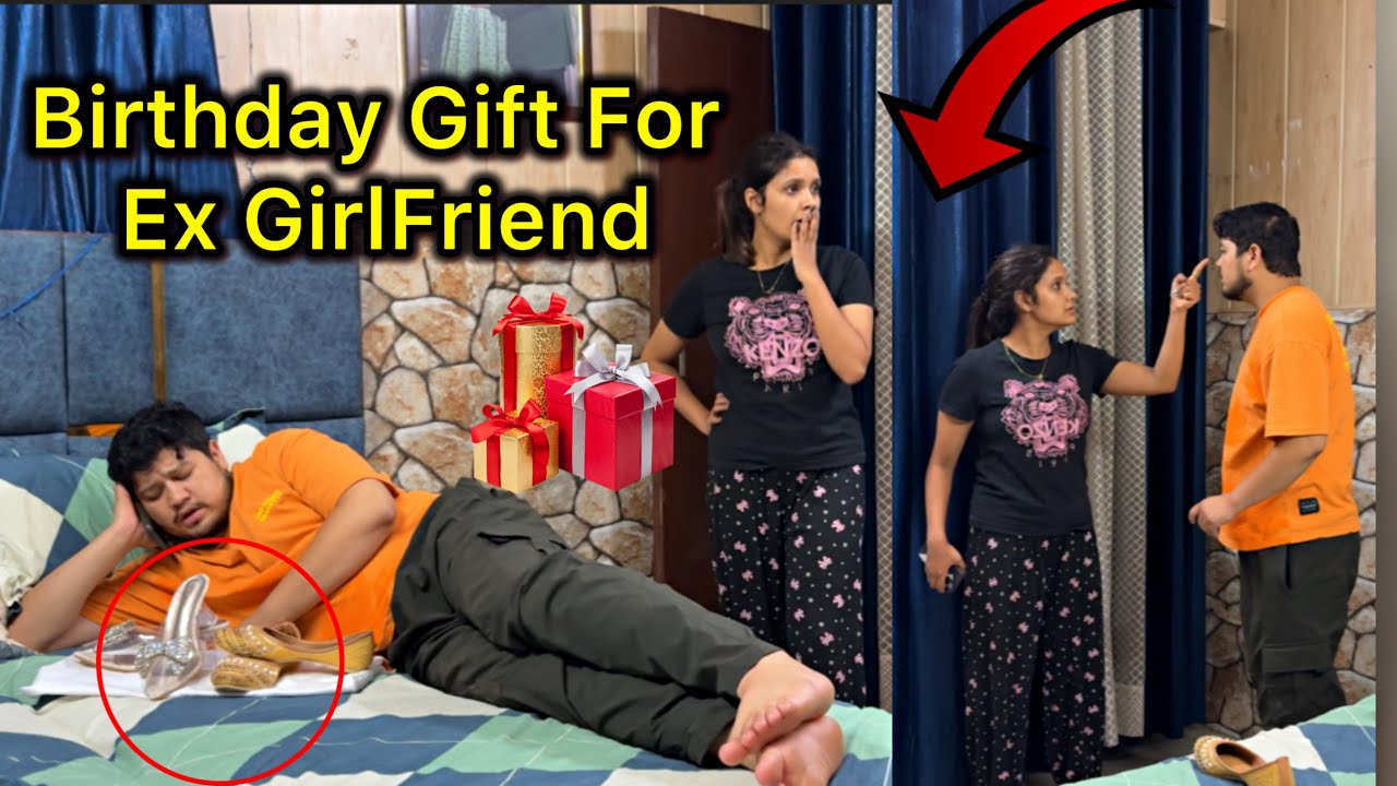 Birthday Gift For Ex Girlfriend || Prank On Wife || @NikkRichaVlogs