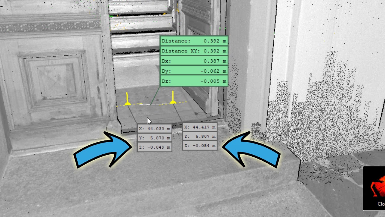 Projekt Ausrichtung und Anpassung der Höhe in Cyclone Register360.
