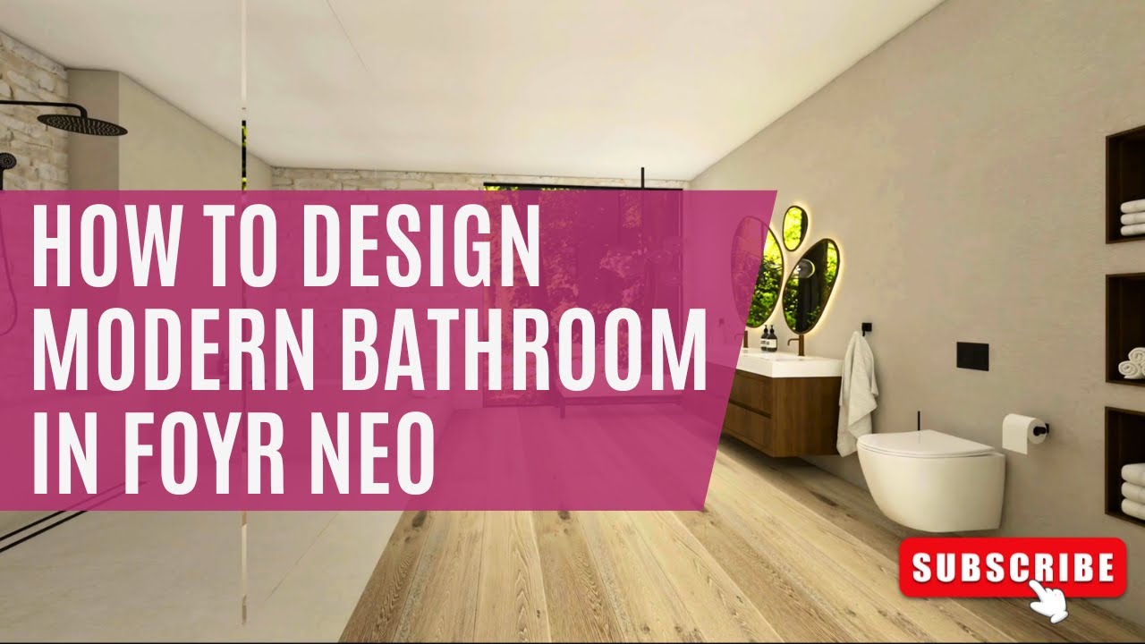 Как шаг за шагом спроектировать ванную комнату в Foyr Neo | 3D-урок по дизайну ванной комнаты
