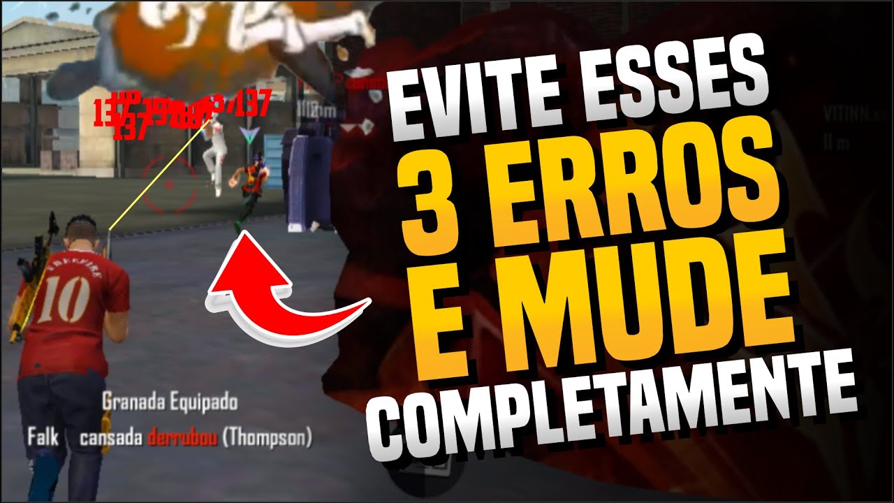 3 ERROS QUE TE ATRAPALHAM A EVOLUIR NO FREE FIRE !!